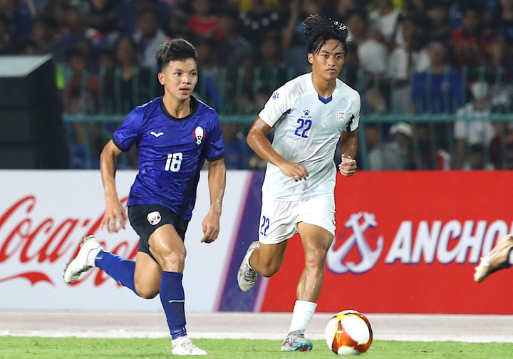 U22 Campuchia đánh rơi chiến thắng trước U22 Philippines ở phút bù giờ - 1