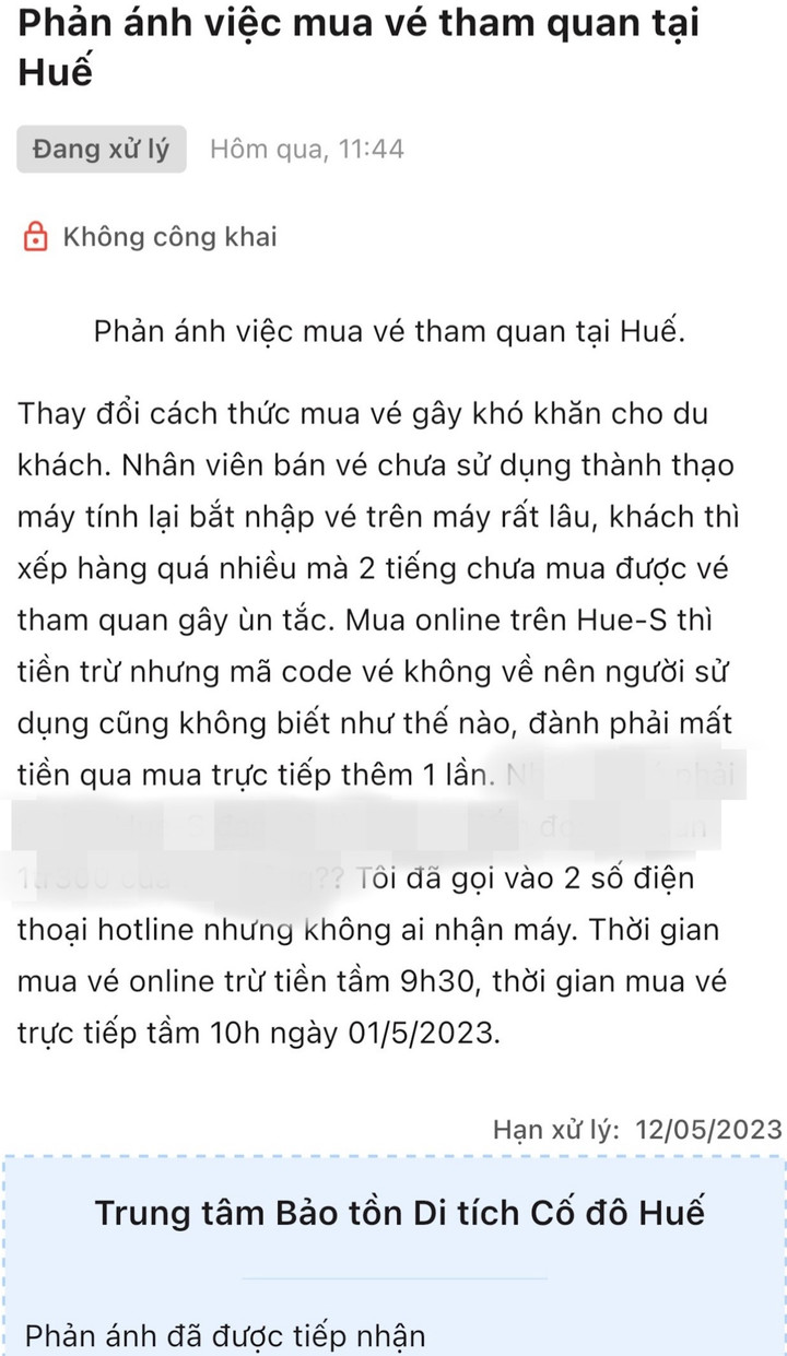 Huế xin lỗi vì hệ thống bán vé di tích điện tử bị chê '4.0 mà hiệu quả 0.4' - 2