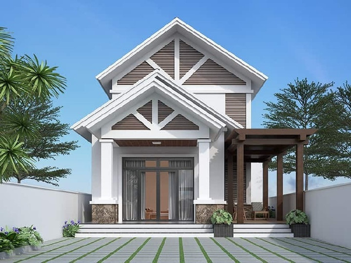 Một số mẫu nhà cấp 4 gác lửng ở nông thôn có chi phí xây dựng thấp - 6