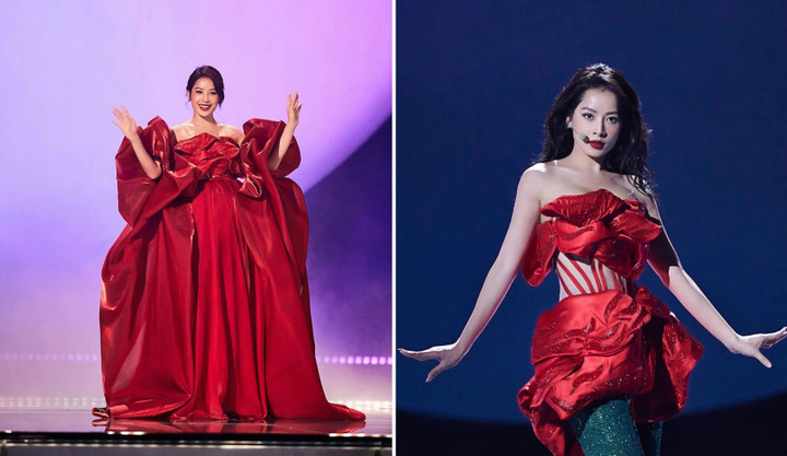 400 kg hành lý đằng sau màn xé váy của Chi Pu tại show Trung Quốc - 2