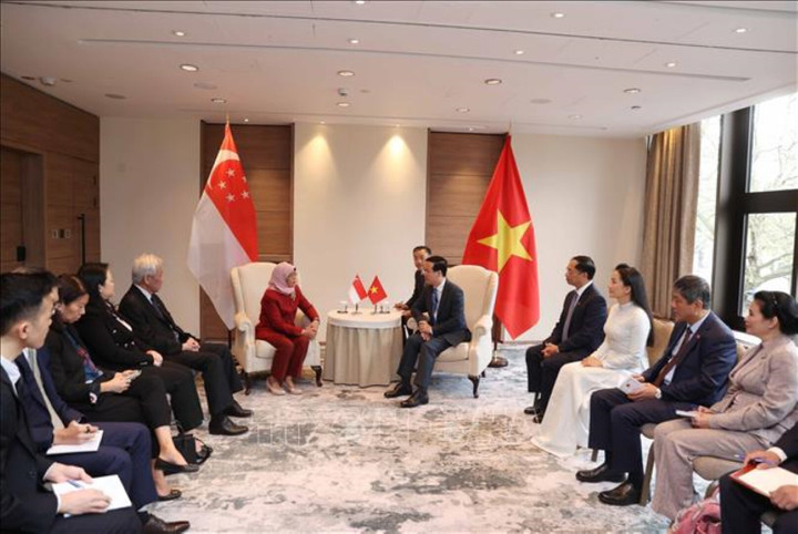 Chủ tịch nước Võ Văn Thưởng tiếp Tổng thống Singapore - 2