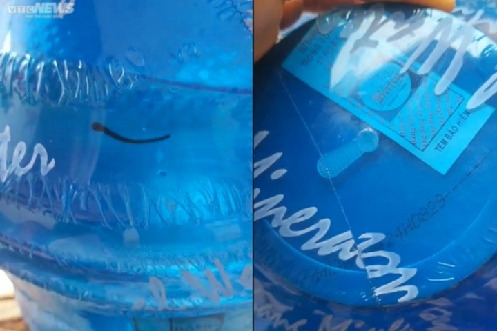 Đỉa ngoe nguẩy trong bình nước còn nguyên tem: Bộ Y tế yêu cầu làm rõ - 1