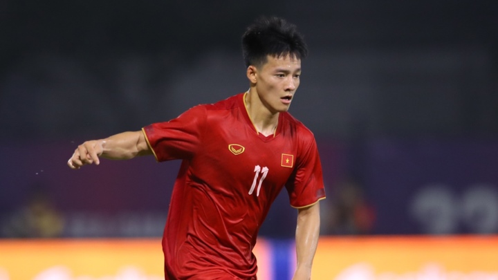Tiền đạo Nguyễn Thanh Nhàn tự tin trước thềm vòng loại U23 châu Á 2024.