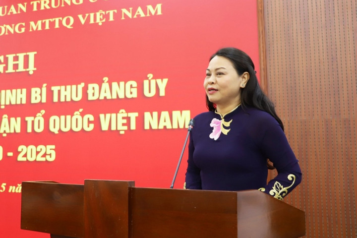Bà Nguyễn Thị Thu Hà giữ chức Bí thư Đảng ủy cơ quan Trung ương MTTQ Việt Nam - 2