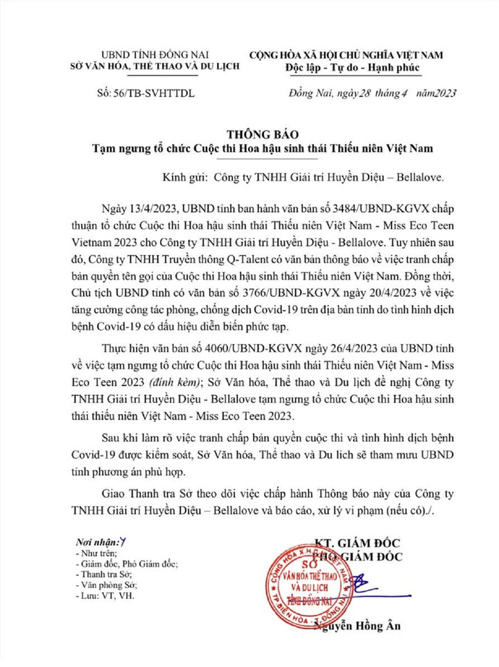 Hoa hậu Sinh thái Thiếu niên Việt Nam nói gì khi bị yêu cầu ngừng tuyển sinh - 1