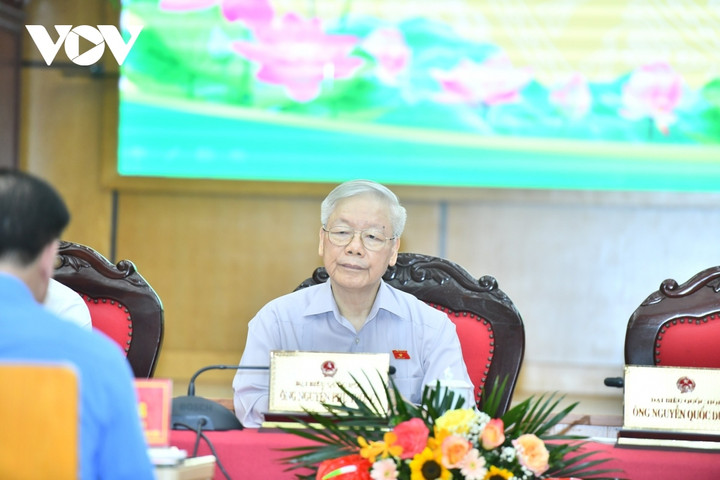 Tổng Bí thư tiếp xúc cử tri Hà Nội trước kỳ họp thứ 5, Quốc hội khóa XV - 3