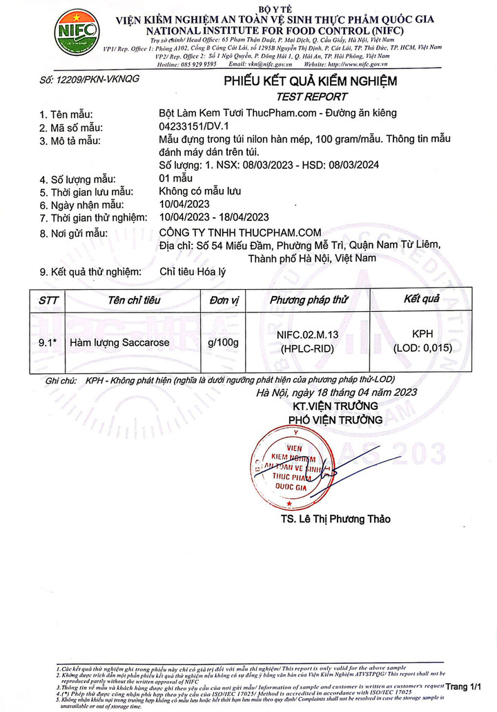 ThucPham.com trình làng bột làm kem tươi dùng đường ăn kiêng - 2