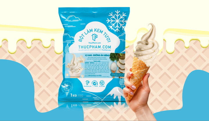 ThucPham.com trình làng bột làm kem tươi dùng đường ăn kiêng - 1