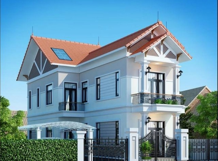 Những mẫu nhà 1 trệt 1 lầu 3 phòng ngủ đẹp hiện đại - 7