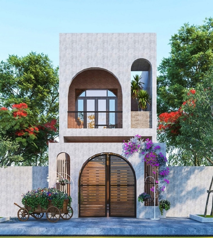 Những mẫu nhà 1 trệt 1 lầu 3 phòng ngủ đẹp hiện đại - 8