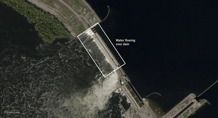 Nguy cơ vỡ đập gần nhà máy điện hạt nhân Zaporizhzhia - 1