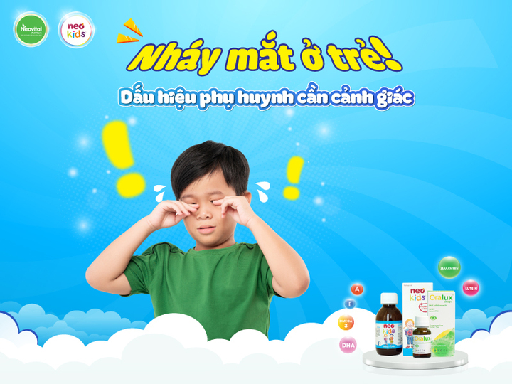 Nháy mắt ở trẻ - dấu hiệu tổn thương thị lực do ánh sáng xanh - 1