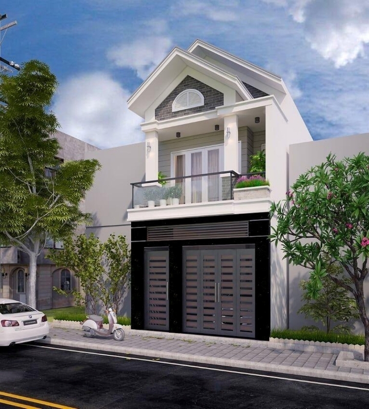 10 mẫu nhà 1 trệt 1 lầu ở nông thôn đẹp nhất - 4