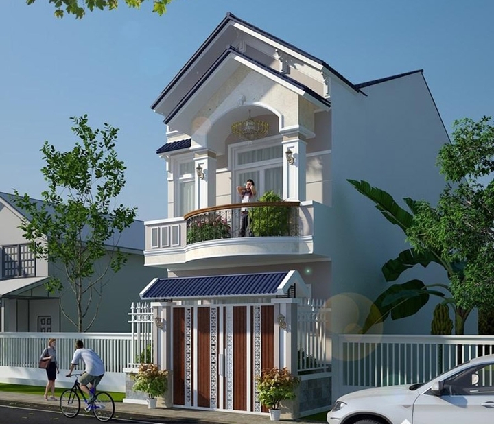 10 mẫu nhà 1 trệt 1 lầu ở nông thôn đẹp nhất - 7