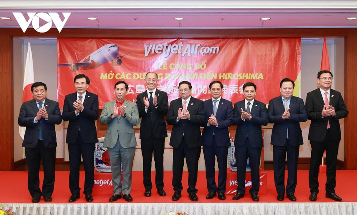 Thủ tướng Phạm Minh Chính dự lễ công bố đường bay thẳng Hà Nội – Hiroshima - 1