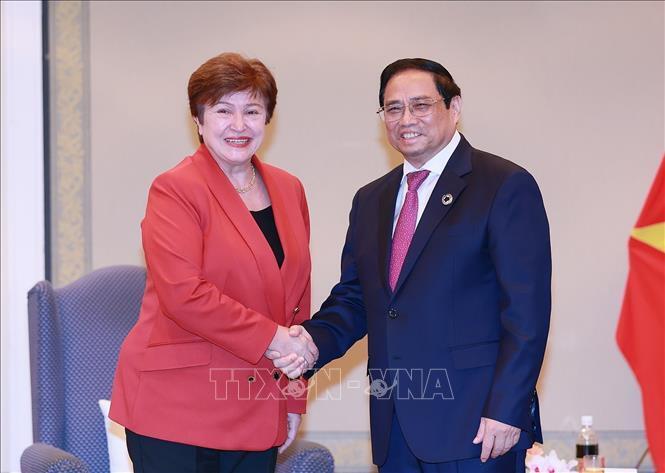 Thủ tướng Phạm Minh Chính tiếp Tổng Giám đốc IMF - 1