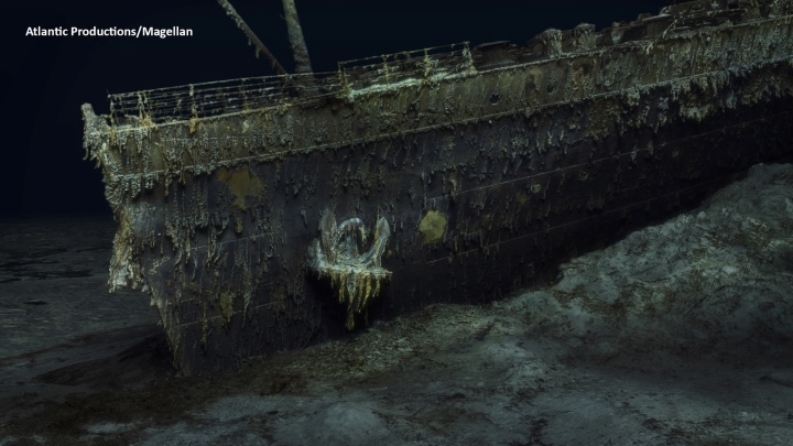 Lần đầu công bố hình ảnh 3D xác tàu Titanic dưới đáy Đại Tây Dương - 3
