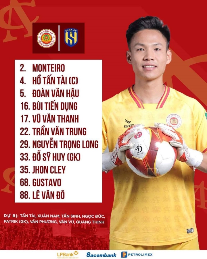 Trực tiếp bóng đá CLB Công an Hà Nội vs SLNA: Văn Thanh đối đầu Quế Ngọc Hải - 2