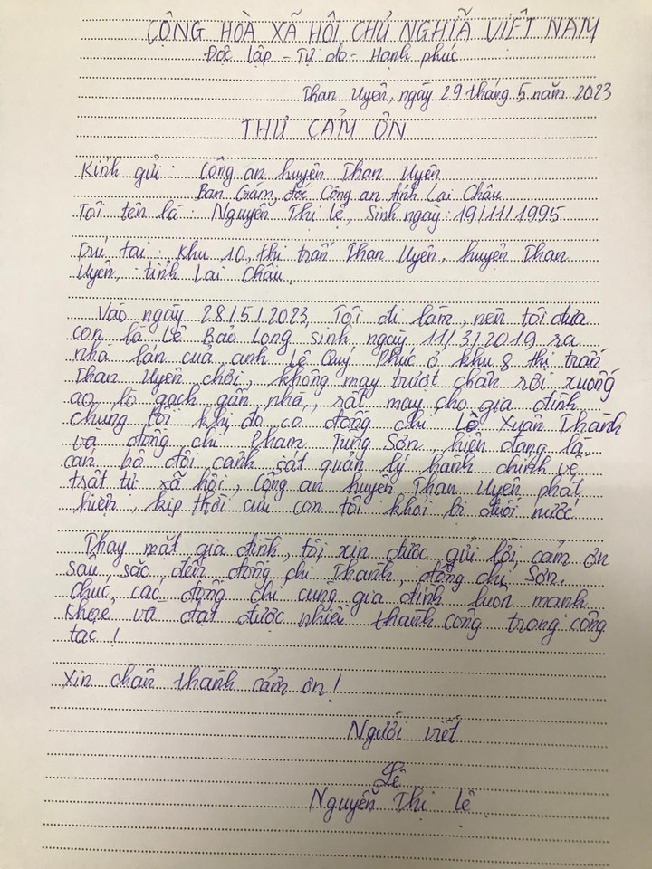 Hai cán bộ công an Lai Châu cứu sống cháu bé 4 tuổi ngã xuống ao sâu - 2