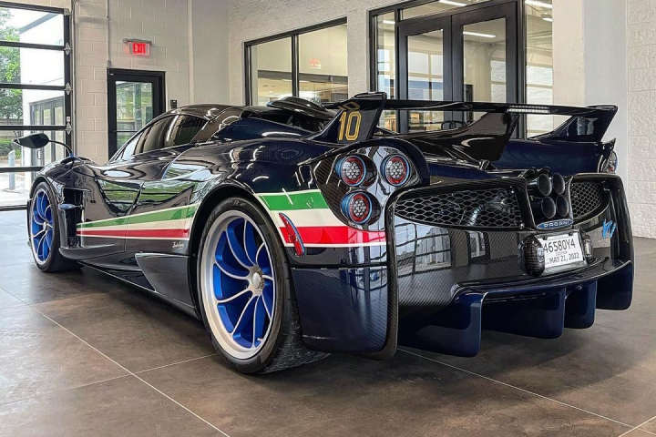 Close-up of Pagani Huayra Tricolore appearing in the 'blockbuster' Fast X - 13