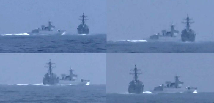 Tàu chiến Mỹ - Trung Quốc suýt xảy va chạm ở eo biển Đài Loan - 1