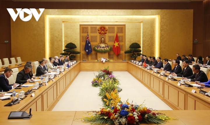 Thủ tướng Phạm Minh Chính chủ trì lễ đón chính thức Thủ tướng Australia - 10