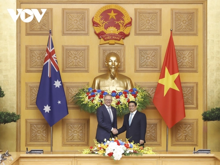 Thủ tướng Phạm Minh Chính chủ trì lễ đón chính thức Thủ tướng Australia - 7