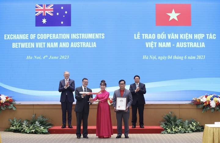 Thủ tướng Việt Nam, Úc chứng kiến lễ công bố đường bay thẳng TP.HCM - Brisbane - 1