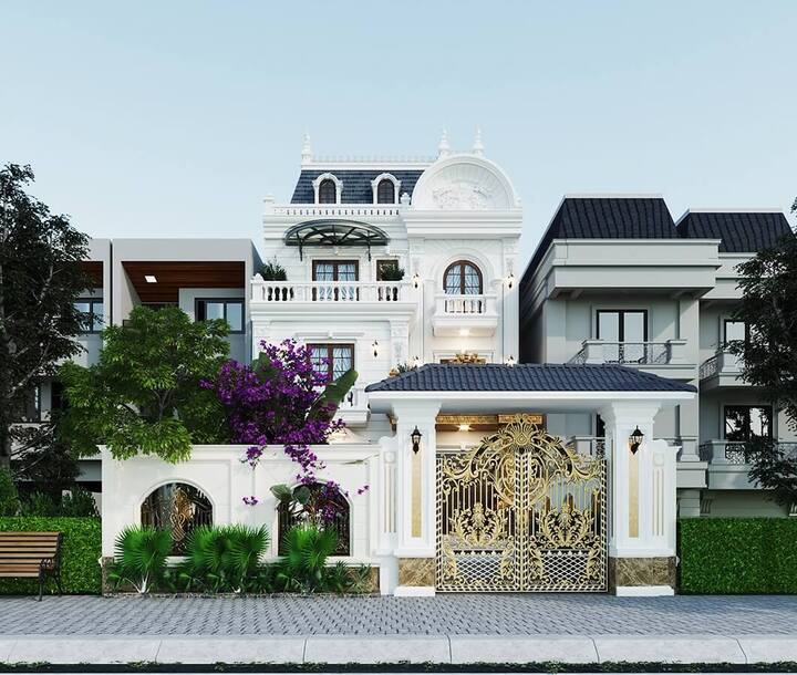 Biệt thự vườn 1 tầng hiện đại đẹp  Công ty Dịch vụ thiết kế xây dựng kiến  trúc nhà An Cường