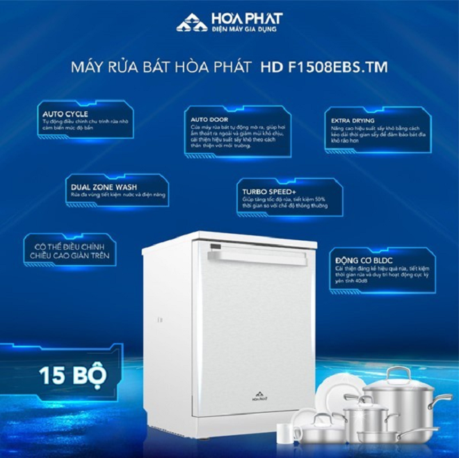 Hòa Phát ra mắt bộ sưu tập máy rửa bát tiết kiệm 85% lượng nước tiêu thụ - 2