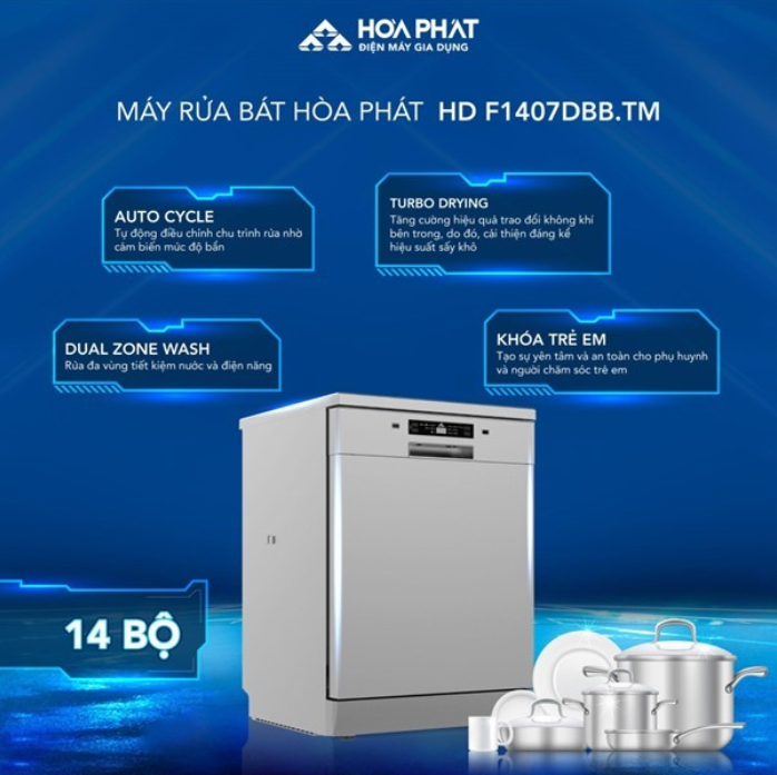 Hòa Phát ra mắt bộ sưu tập máy rửa bát tiết kiệm 85% lượng nước tiêu thụ - 3