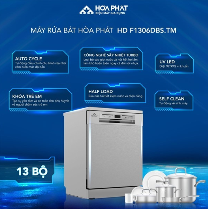 Hòa Phát ra mắt bộ sưu tập máy rửa bát tiết kiệm 85% lượng nước tiêu thụ - 4