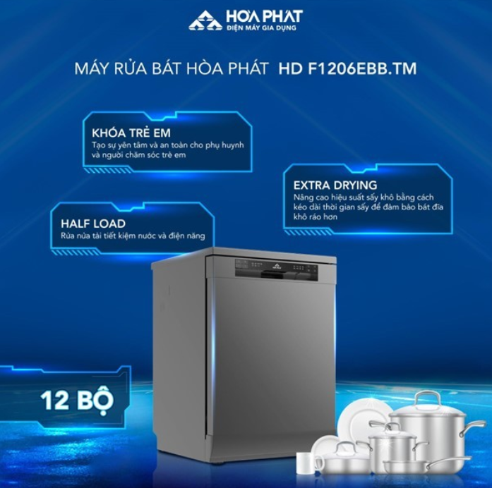 Hòa Phát ra mắt bộ sưu tập máy rửa bát tiết kiệm 85% lượng nước tiêu thụ - 5