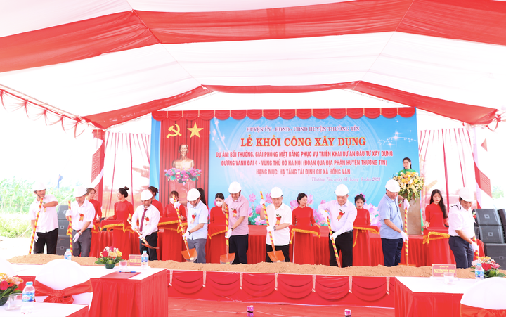 Khởi công khu tái định cư đầu tiên phục vụ dự án Vành đai 4 ở Thường Tín - 2