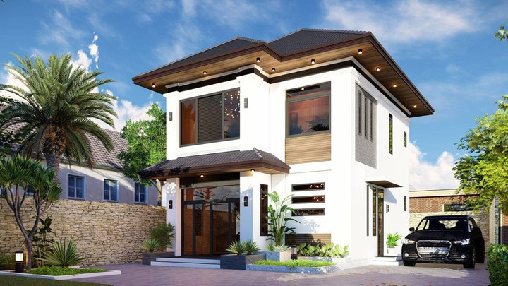 Những mẫu biệt thự mini 2 tầng mang phong cách hiện đại - 5