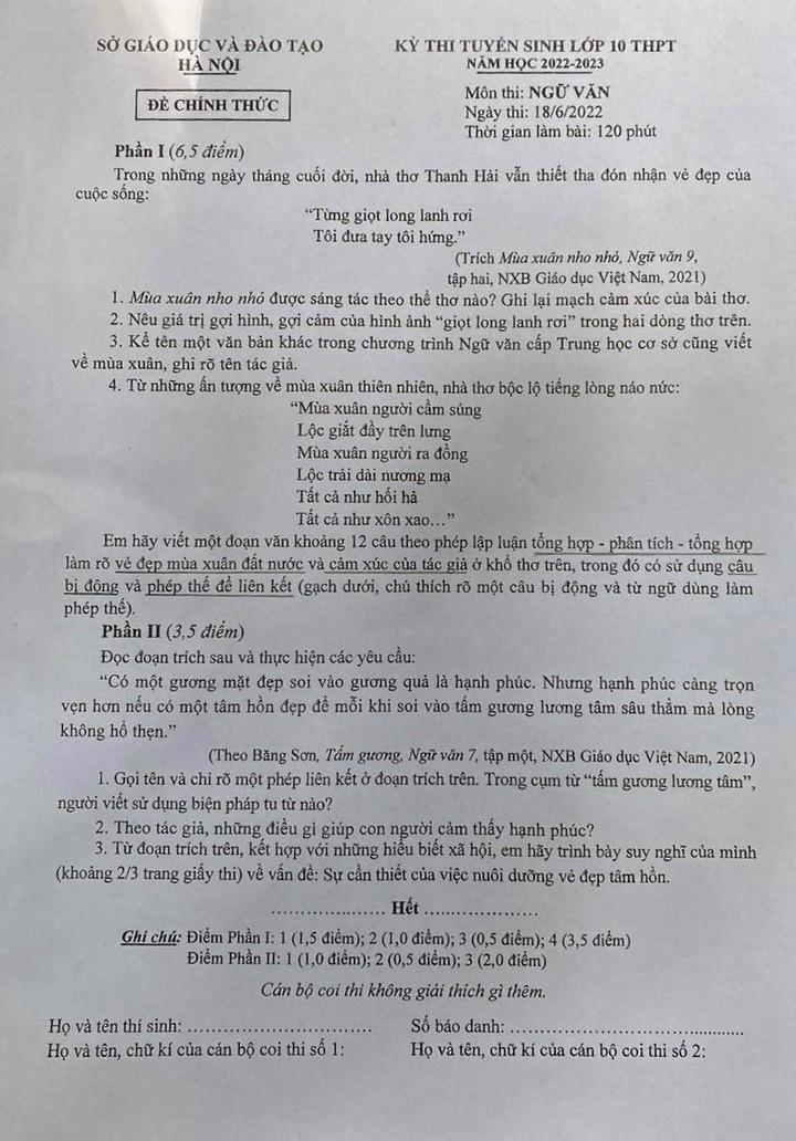 Muôn kiểu dự đoán đề thi Văn lớp 10 của sĩ tử Hà Nội - 7