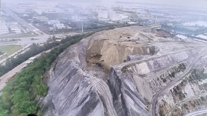 Bã thải gyps tại Nhà máy sản xuất phân bón DAP còn khoảng 3,5 triệu tấn