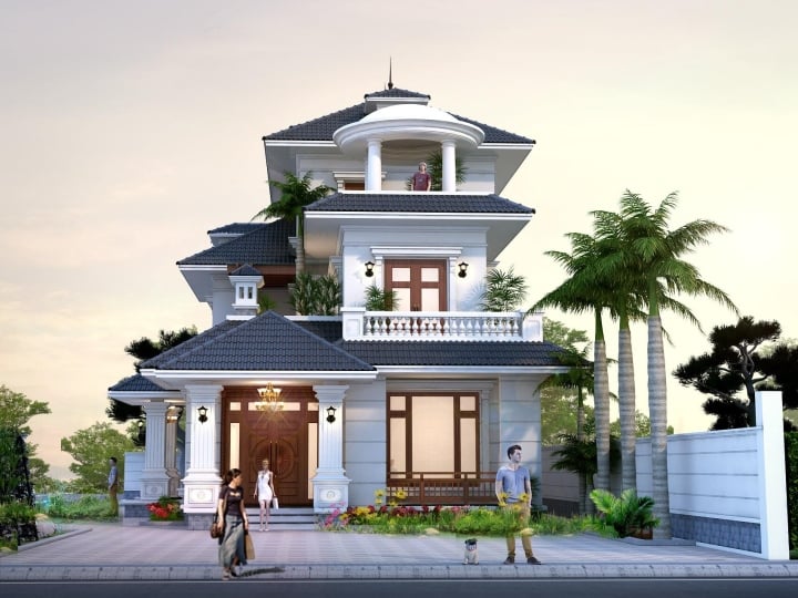 Những mẫu thiết kế villa 3 tầng đẹp nhất Việt Nam