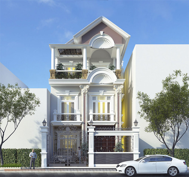 Đắm chìm trong những mẫu biệt thự 3 tầng kiểu Pháp đẹp nhất hiện nay - 1