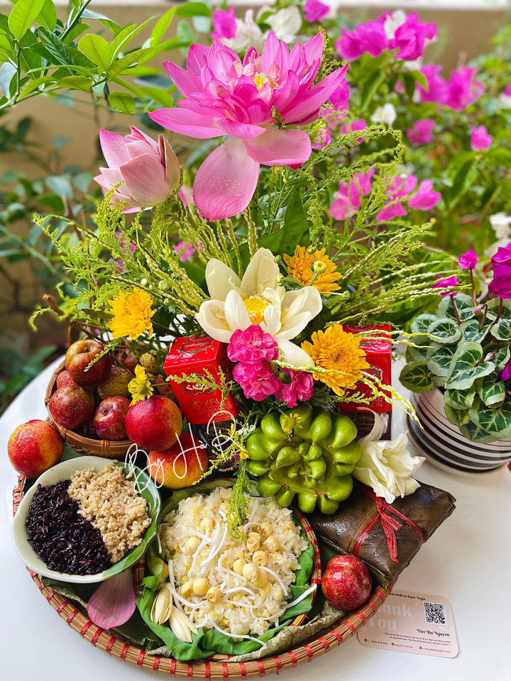 Dân mạng đua nhau khoe mâm cúng Tết Đoan ngọ đủ món ngon - 5