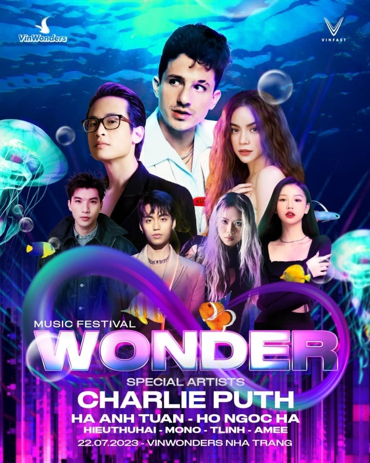 Thông báo dàn sao Việt biểu diễn cùng Charlie Puth tại 8Wonder Music Festival - 1