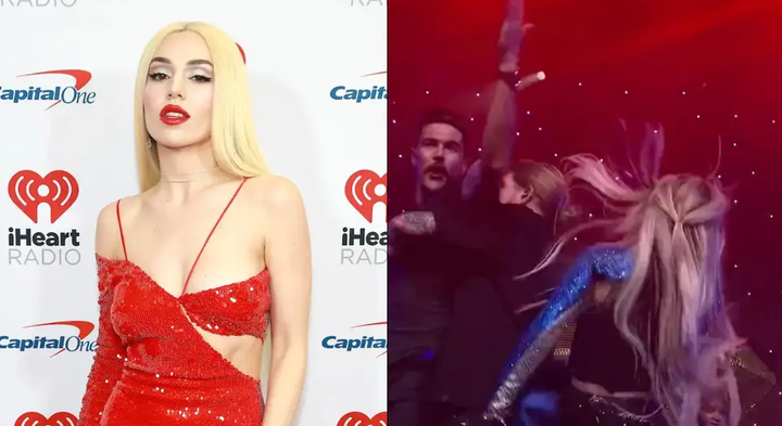Trước Pink, nữ ca sĩ Ava Max bị một người đàn ông tấn công ngay khi đang trình diễn.