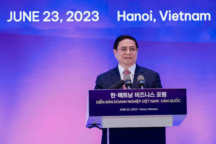 Thủ tướng Phạm Minh Chính và Tổng thống Hàn Quốc tham dự Diễn đàn Doanh nghiệp Việt Nam – Hàn Quốc - 1