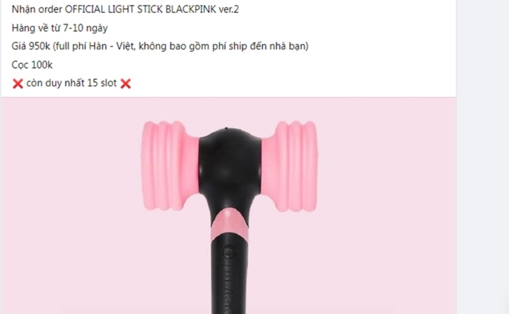 Mua LIGHTSTICK hình búa tạ phát sáng siêu xinh của nhóm nhạc BLACK PINK   Mẫu 1 tại MUANHANH  Tiki