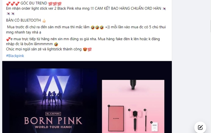 Đắt nhất 13 triệu đồngchiếc fan cuồng săn lùng búa hồng BlackPink