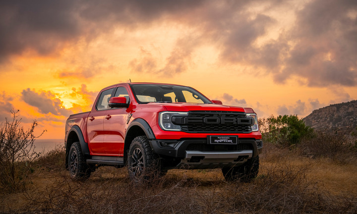 Ford Ranger Raptor 2023 có nội thất thiết kế đặc biệt và hiện đại. (Ảnh: Ford)
