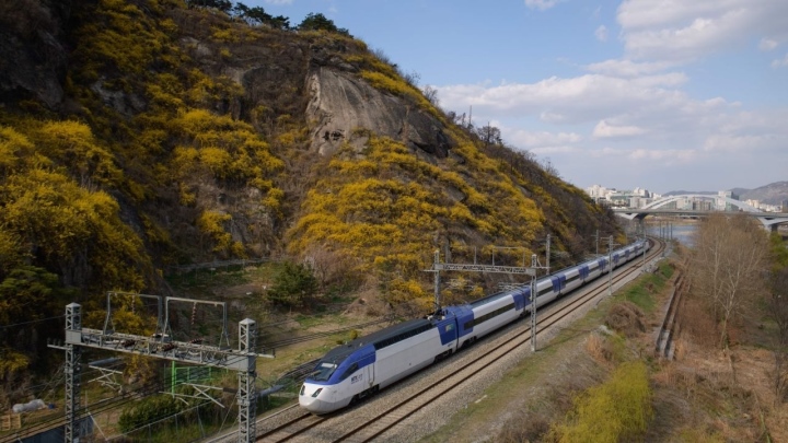 Hệ thống đường sắt tốc độ cao của Hàn Quốc. (Ảnh: CNN)