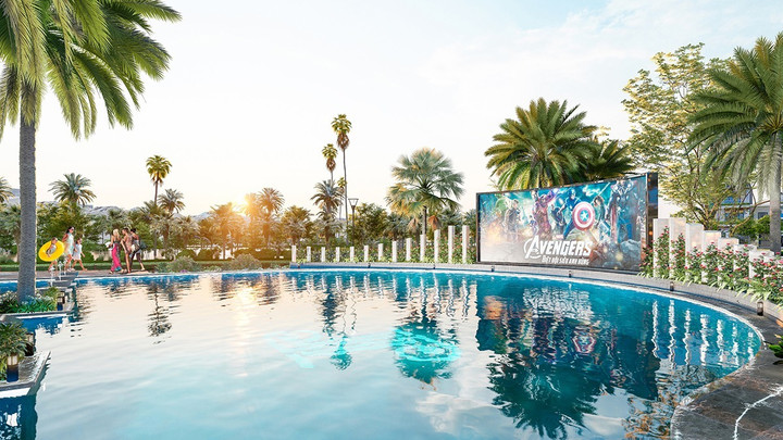 Hồ bơi muối khoáng công nghệ Châu Âu tại La Partenza.