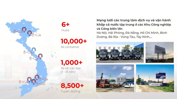 Năng lực vận tải đáp ứng cao.