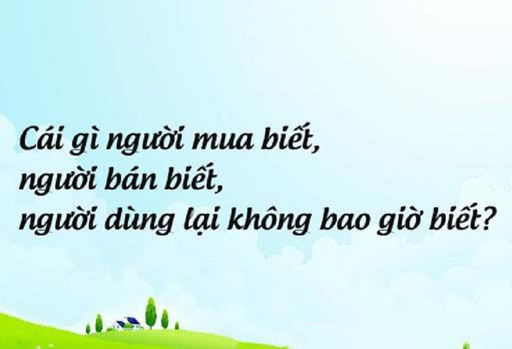 Cái gì người dùng không biết là mình đang dùng?